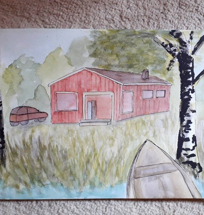 Fast and simple scetch of Finnish summer camp