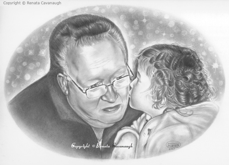 Kiss for grandpa