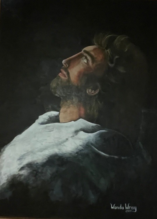 Jesus Looking at the Father 