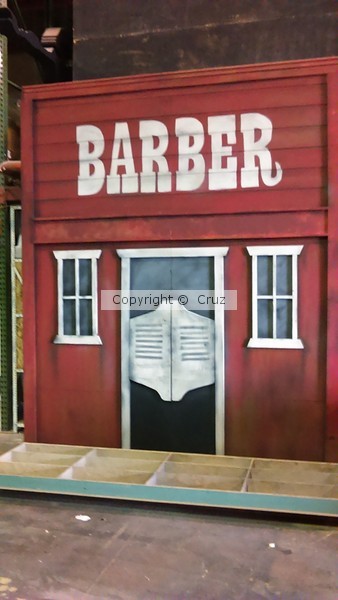 Barber stage set