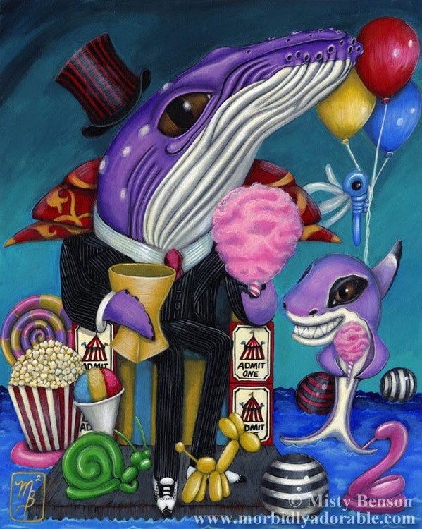 King of Cups from the Morbidly Adorable Tarot