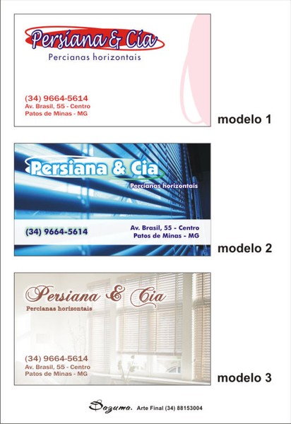 Cartões Perciana e Cia
