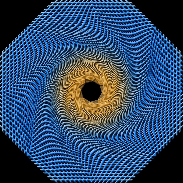 Blue Web Spin