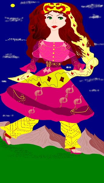 Afghan lady