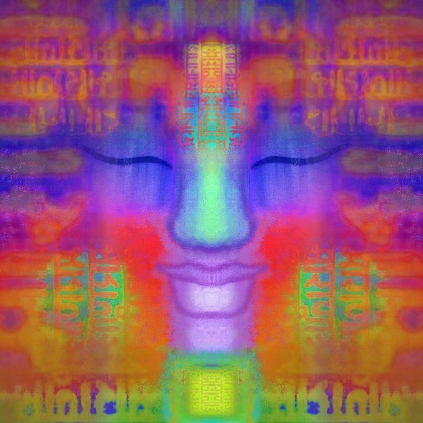 Rainbow Sanskrit Buddha 2