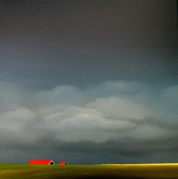 Red Roofs, Golden Rapeseed Fields