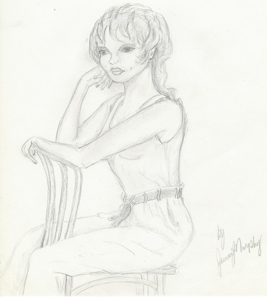 Lady sitting