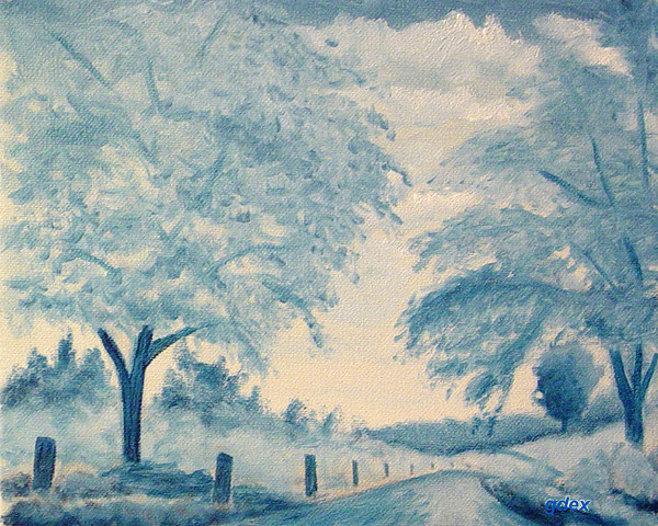 paysage monochrome