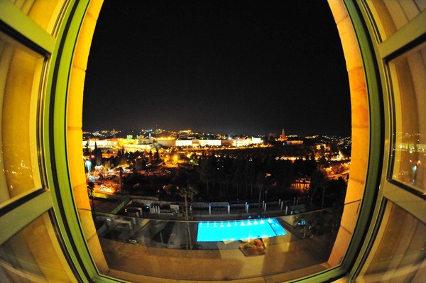 NIGHT VIEW ON JERUSALEM WALLS(FISF EYE)