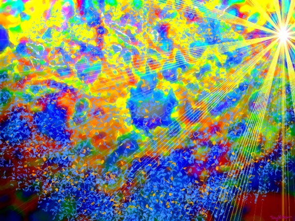 Sunny Flowers Day Abstract