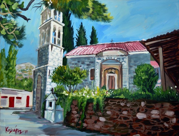 Church at Nenitouria Chios Greece