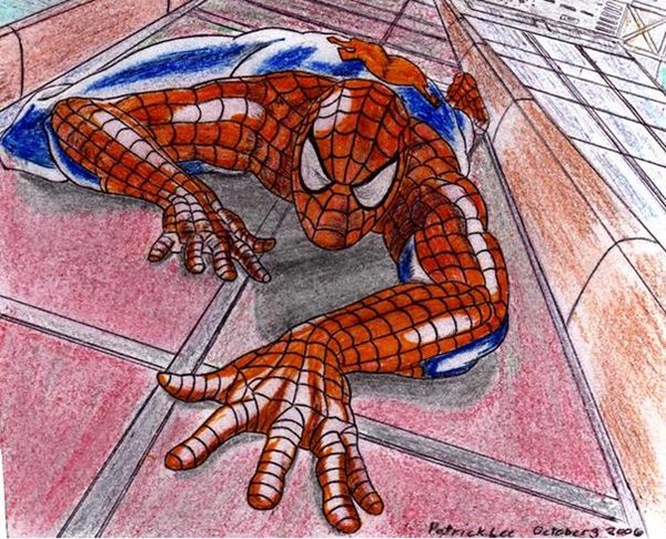 Spider-Man wall climb