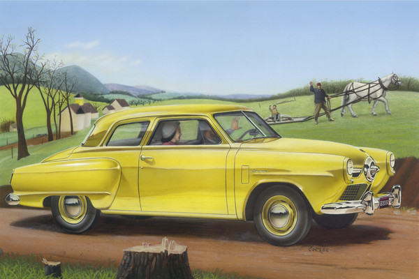 50 Studebaker Champion Airbrush Painting Art