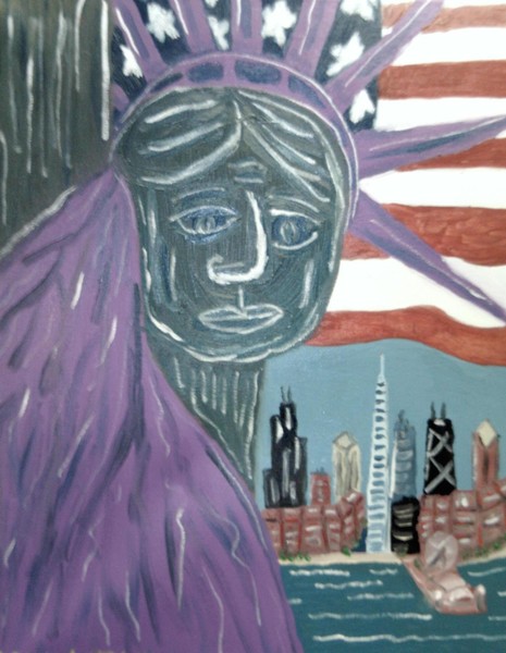 purp liberty over chicago il.