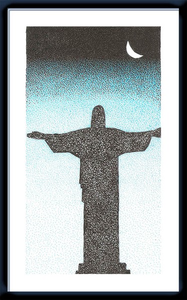 Corcovado ao anoitecer