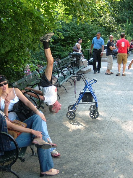 Stretching in Central Park