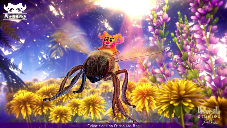 Telior Rides his friend the Bee