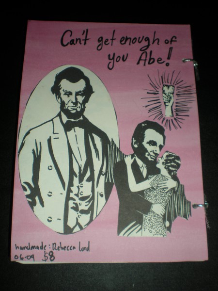 Abe Lincoln diary back