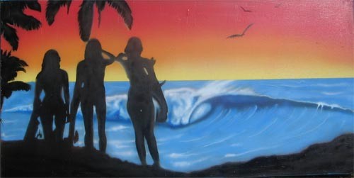 the beach