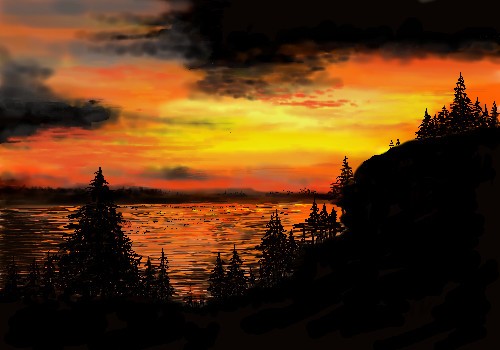 Sunset on Frenchman's Bay