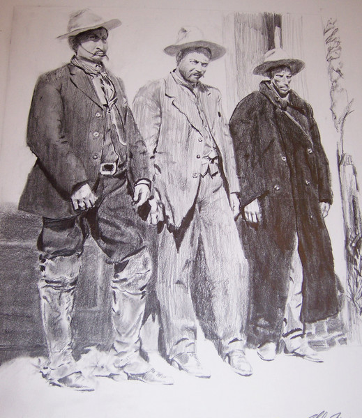 Pancho Villa with friends