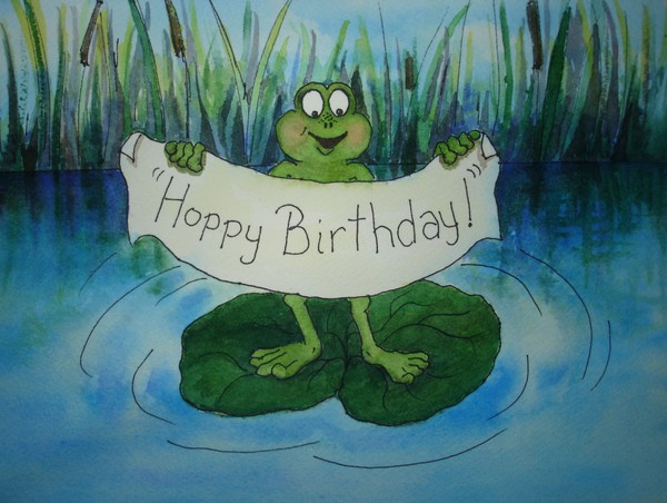 Frog Series:  Hoppy Birthday