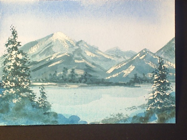 mountain snowscene