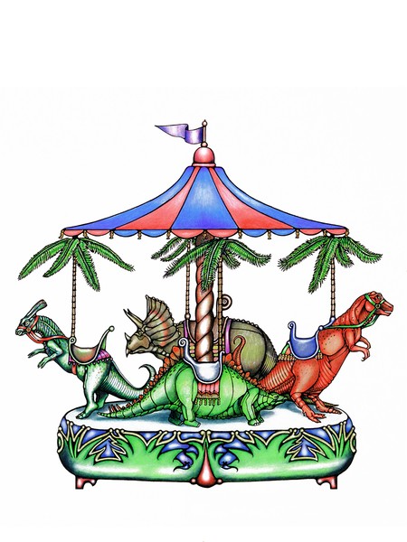 dinosaur carousel...