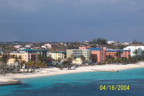 Bahamas from a ship