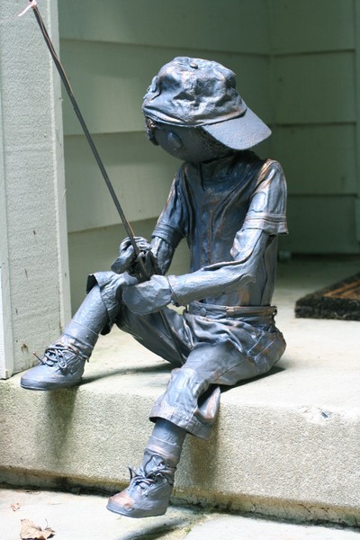 Boy fishing