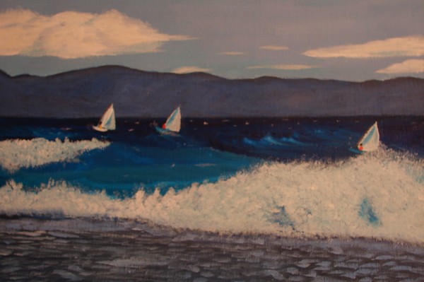 boats on the sea