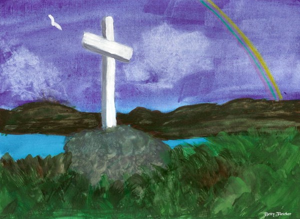 Cross on a  Rock