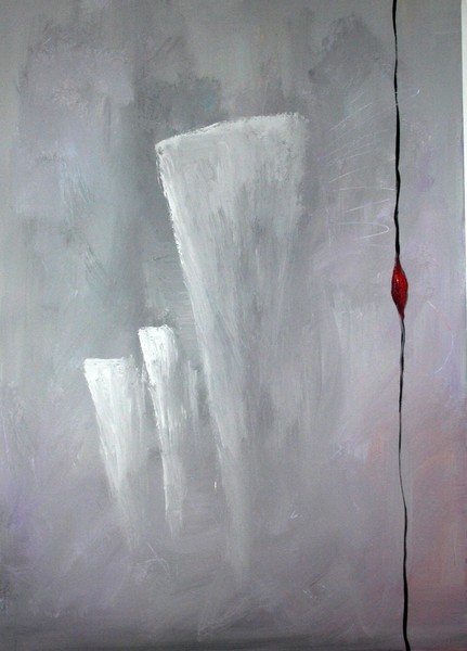 blood in grey 