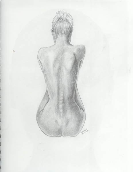 woman's spine