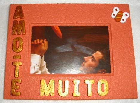 Moldura laranja