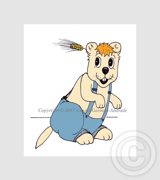 Whimsical Gopher Illustration