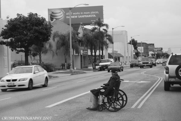 who needs a croswalk when you got wheels?