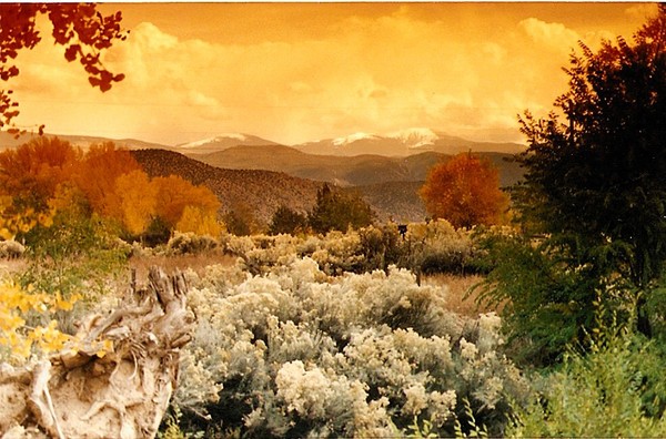 Over Looking The Sangre De Christo's from Chimayo