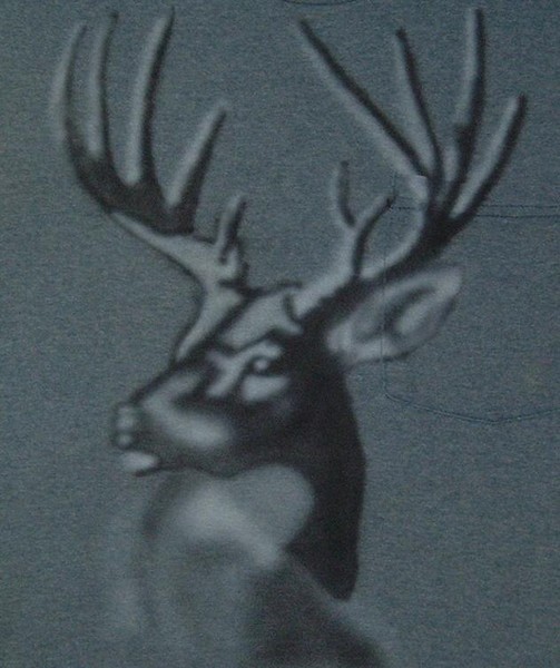 buck on a blue t 7