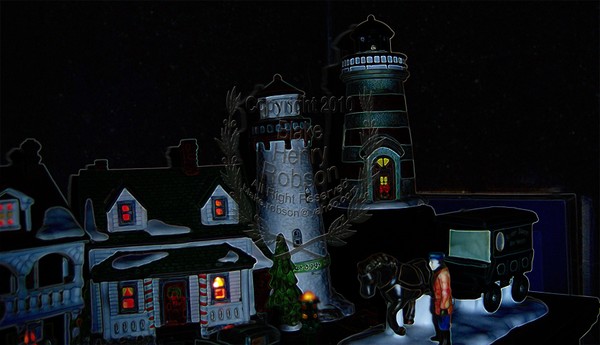 Department 56 Christmas Village Digital Art