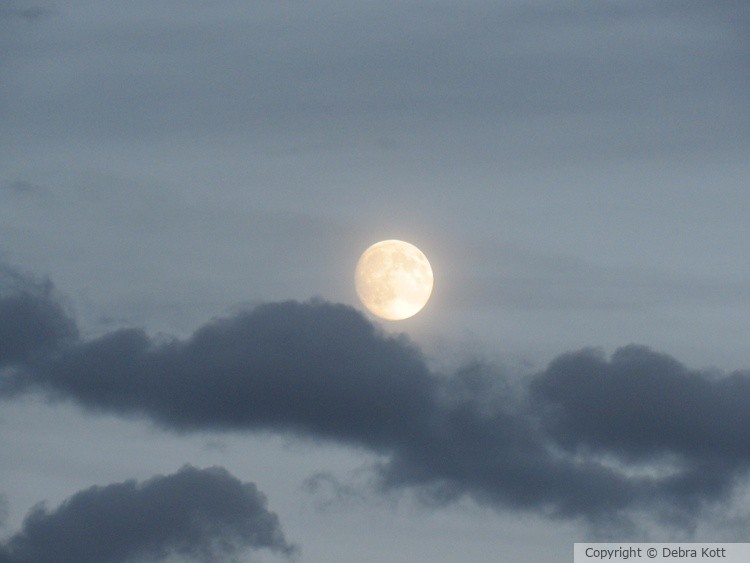 Moon and Cloud