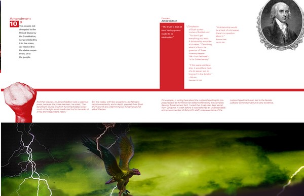 2 page spread for book 