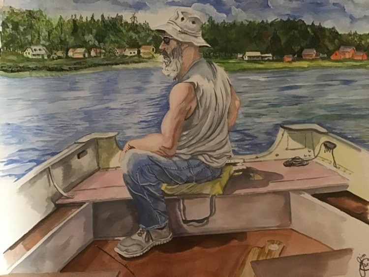 Break Time on his boat