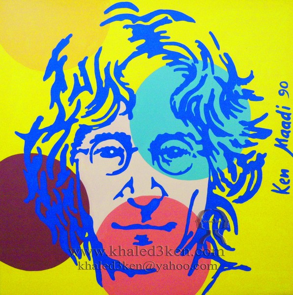 DRAWING PORTRAIT JOHN LENNON AND BEATLES LIFE STORY AND MARK DAVID CHAPMAN KHALED3KEN (2)