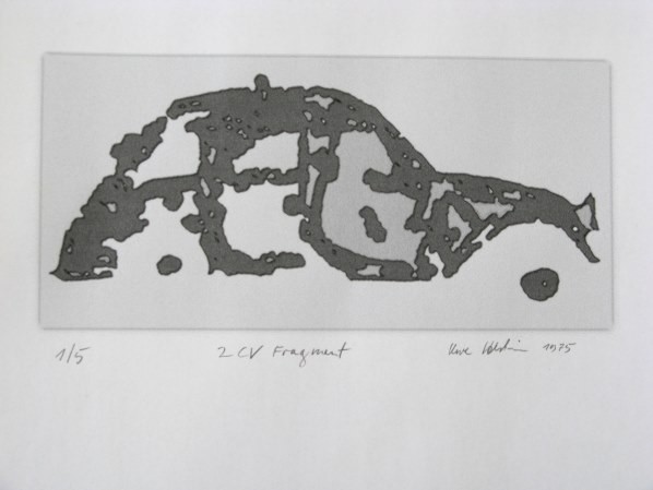 Citroen 2 CV etching
