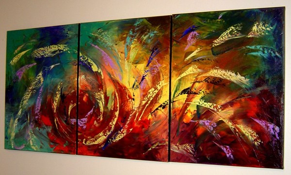 ORIGINAL PALETTE KNIFE PAINTING Eugenia Abramson