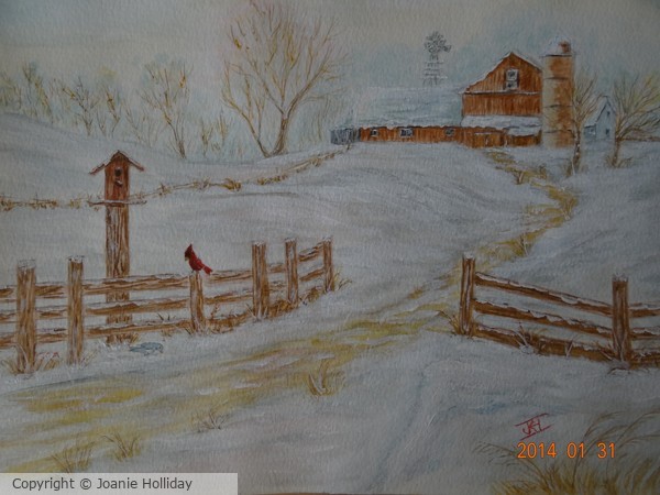 A QUIETER TIME-WATERCOLOR