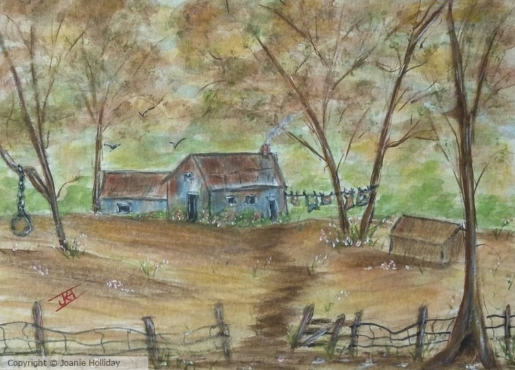 A GIFT IN TIME. WATERCOLOR, 5X7