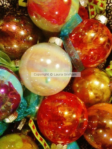 Marbled Ornaments