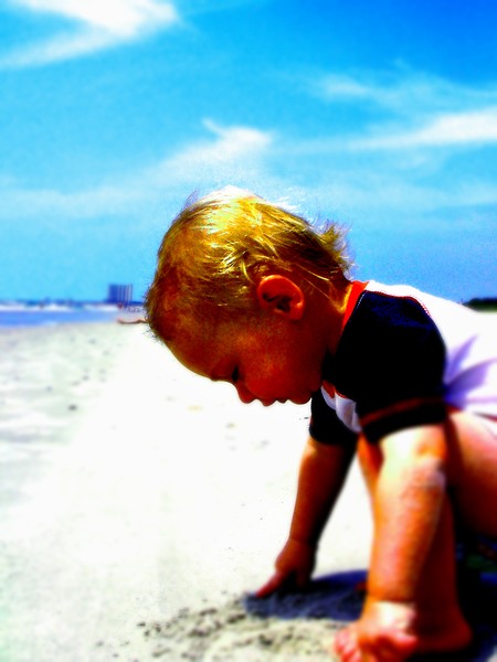 Luc at the beach